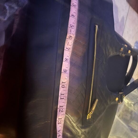 Tory Burch Bombe Leather Tote logo purse designer handbag t design accessory bag - Picture 13 of 14